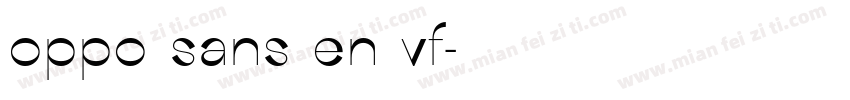 oppo sans en vf字体转换